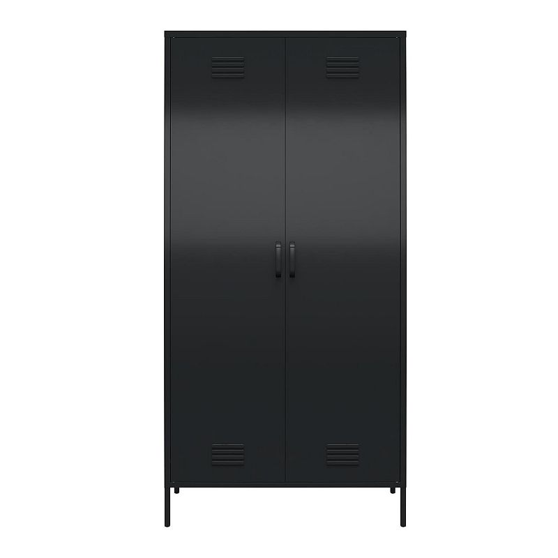 Systembuild Evolution Mission District Tall 2-Door Metal Locker Cabinet, Bl