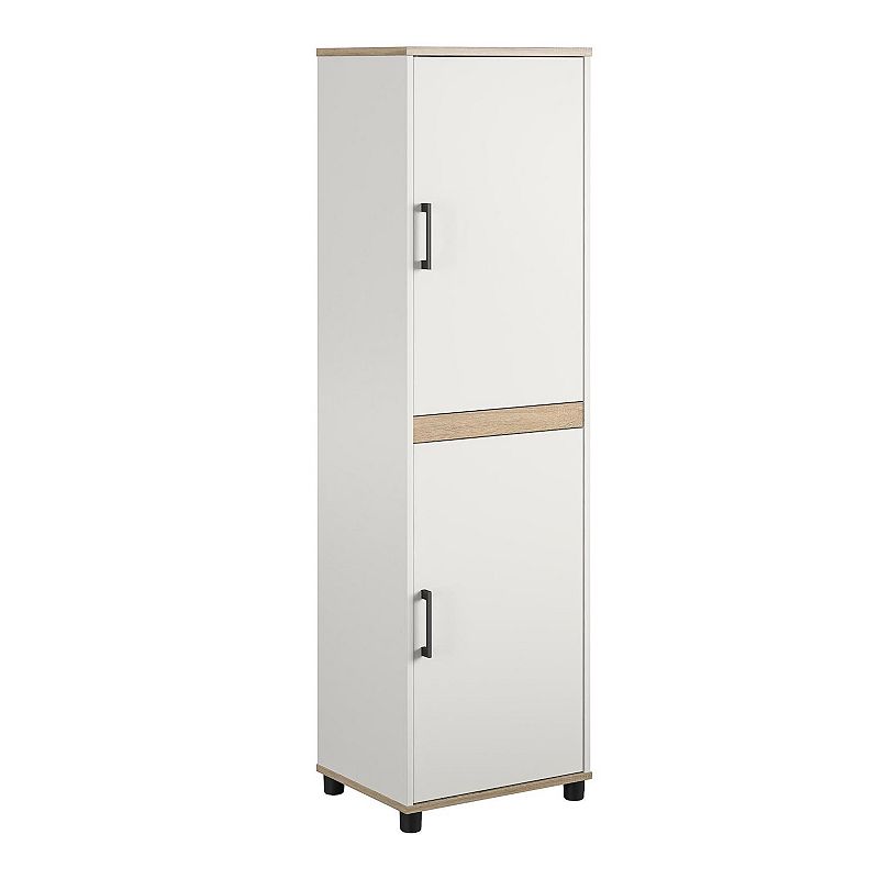 Systembuild Evolution Whitmore 2 Door Kitchen Pantry Cabinet, White