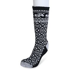 Women's Black Crew Socks