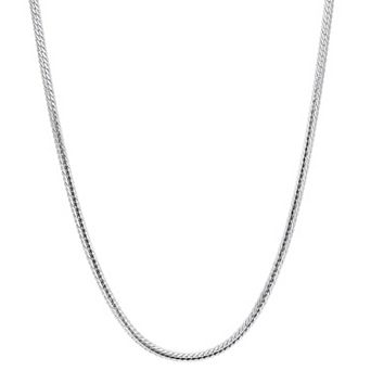 Stella Grace Sterling Silver 2 mm Herringbone Chain Necklace