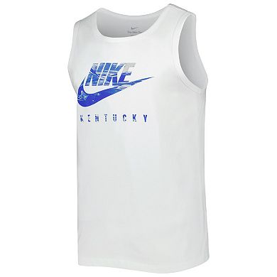 Men's Nike White Kentucky Wildcats Spring Break Futura Performance Tank Top