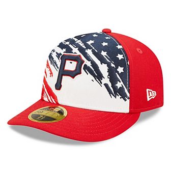 Men's New Era Red Pittsburgh Pirates 2022 4th of July Low Profile 59FIFTY Fitted Hat
