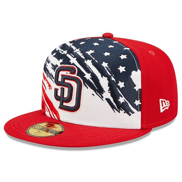 New Era Red San Diego Padres 2022 4th of July On-Field 59FIFTY Fitted Hat