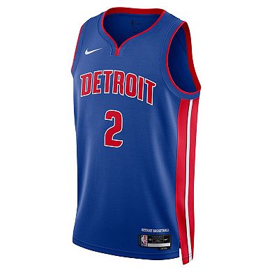 Unisex Nike Cade Cunningham Blue Detroit Pistons Swingman Jersey - Icon Edition