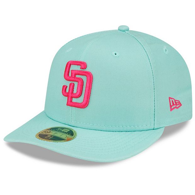 Men's New Era Black San Diego Padres Logo 39THIRTY Flex Hat Size: Medium/Large