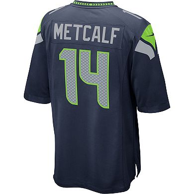 Men's Nike DK Metcalf College Navy Seattle Seahawks Game Jersey