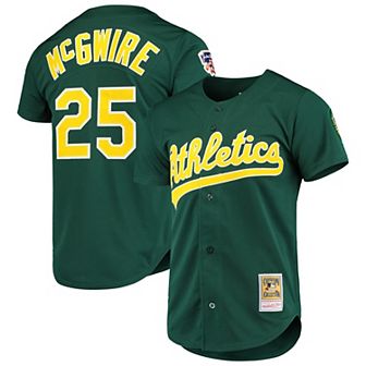 Men's Mitchell & Ness Mark McGwire Green Oakland Athletics 1997 Cooperstown Collection Authentic Jersey
