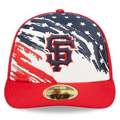 Men's New Era Red San Francisco Giants 2022 4th of July Low Profile 59FIFTY Fitted Hat