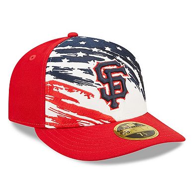 Men's New Era Red San Francisco Giants 2022 4th of July Low Profile 59FIFTY Fitted Hat