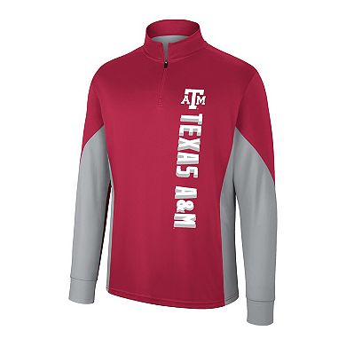 Men's Colosseum Maroon Texas A&M Aggies Bart Quarter-Zip Windshirt