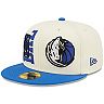Men's New Era Cream/Blue Dallas Mavericks 2022 NBA Draft 59FIFTY Fitted Hat