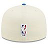 Men's New Era Cream/Blue Dallas Mavericks 2022 NBA Draft 59FIFTY Fitted Hat