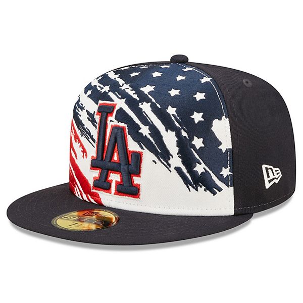 Men's New Era Navy Los Angeles Dodgers 4th of July 9TWENTY Adjustable Hat