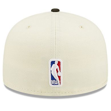 Men's New Era Cream/Black Portland Trail Blazers 2022 NBA Draft 59FIFTY Fitted Hat