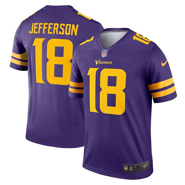 Men's Nike Justin Jefferson Purple Minnesota Vikings Classic Legend Player  Jersey