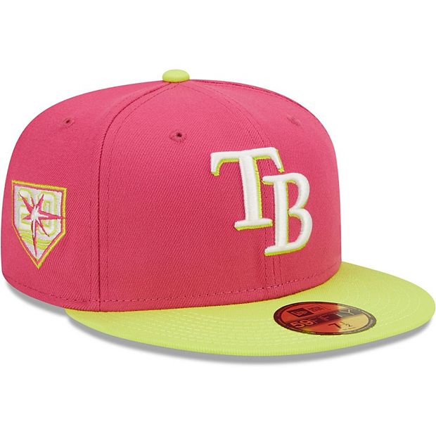 New Era Men's White Tampa Bay Rays Side Patch 59FIFTY Fitted Hat