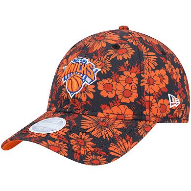 Women's New Era Orange New York Knicks Blossom 2.0 9TWENTY Adjustable Hat