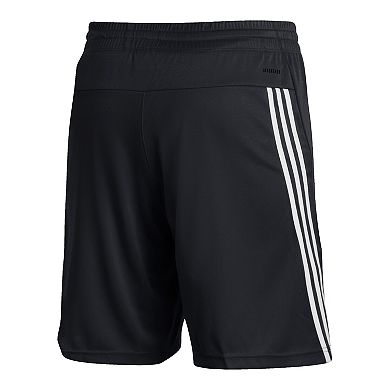 Men's adidas Black Indiana Hoosiers AEROREADY Three-Stripe Knit Shorts
