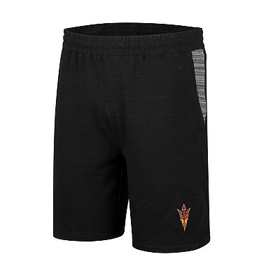 Men's Colosseum Black Arizona State Sun Devils Wild Party Tri-Blend Shorts