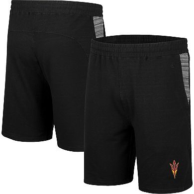 Men's Colosseum Black Arizona State Sun Devils Wild Party Tri-Blend Shorts