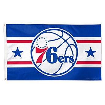 WinCraft Philadelphia 76ers 3' x 5' Horizontal Stripe Deluxe Single-Sided Flag