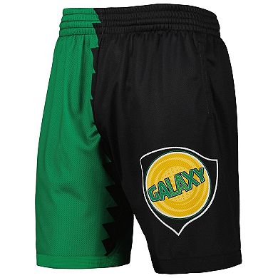 Men's Mitchell & Ness Green/Black LA Galaxy Swingman Shorts