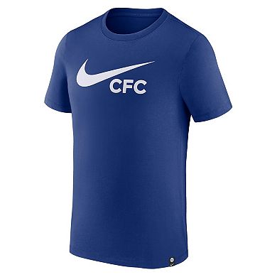 Men's Nike Blue Chelsea Swoosh T-Shirt