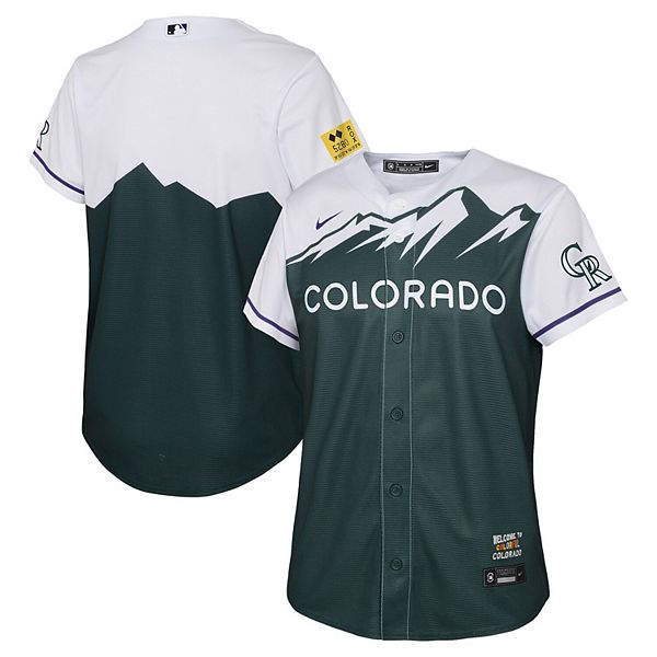 Youth Nike Green Colorado Rockies 2022 City Connect Replica Team Jersey, S