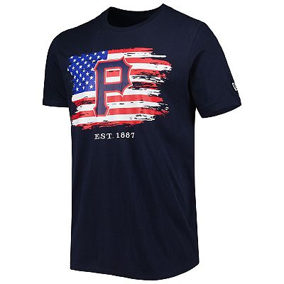 Men s New Era Navy Pittsburgh Pirates 4th of July Jersey T Shirt
