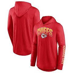 Starter Red Kansas City Chiefs Draft Fleece Raglan Pullover Hoodie