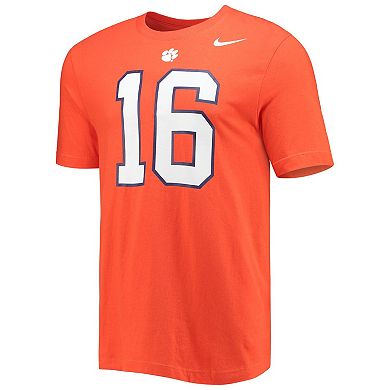 Men's Nike Trevor Lawrence Orange Clemson Tigers Alumni Name & Number Team T-Shirt