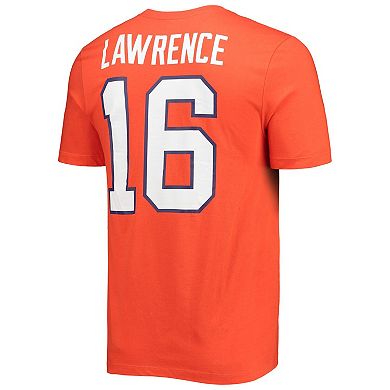 Men's Nike Trevor Lawrence Orange Clemson Tigers Alumni Name & Number Team T-Shirt
