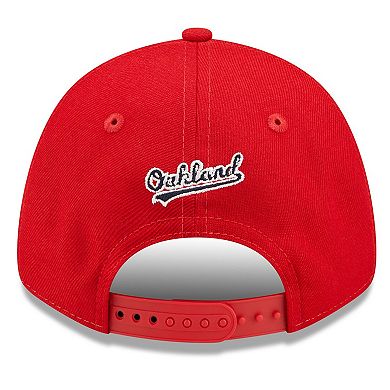 Men's New Era Red Oakland Athletics 2022 4th of July 9FORTY Snapback Adjustable Hat