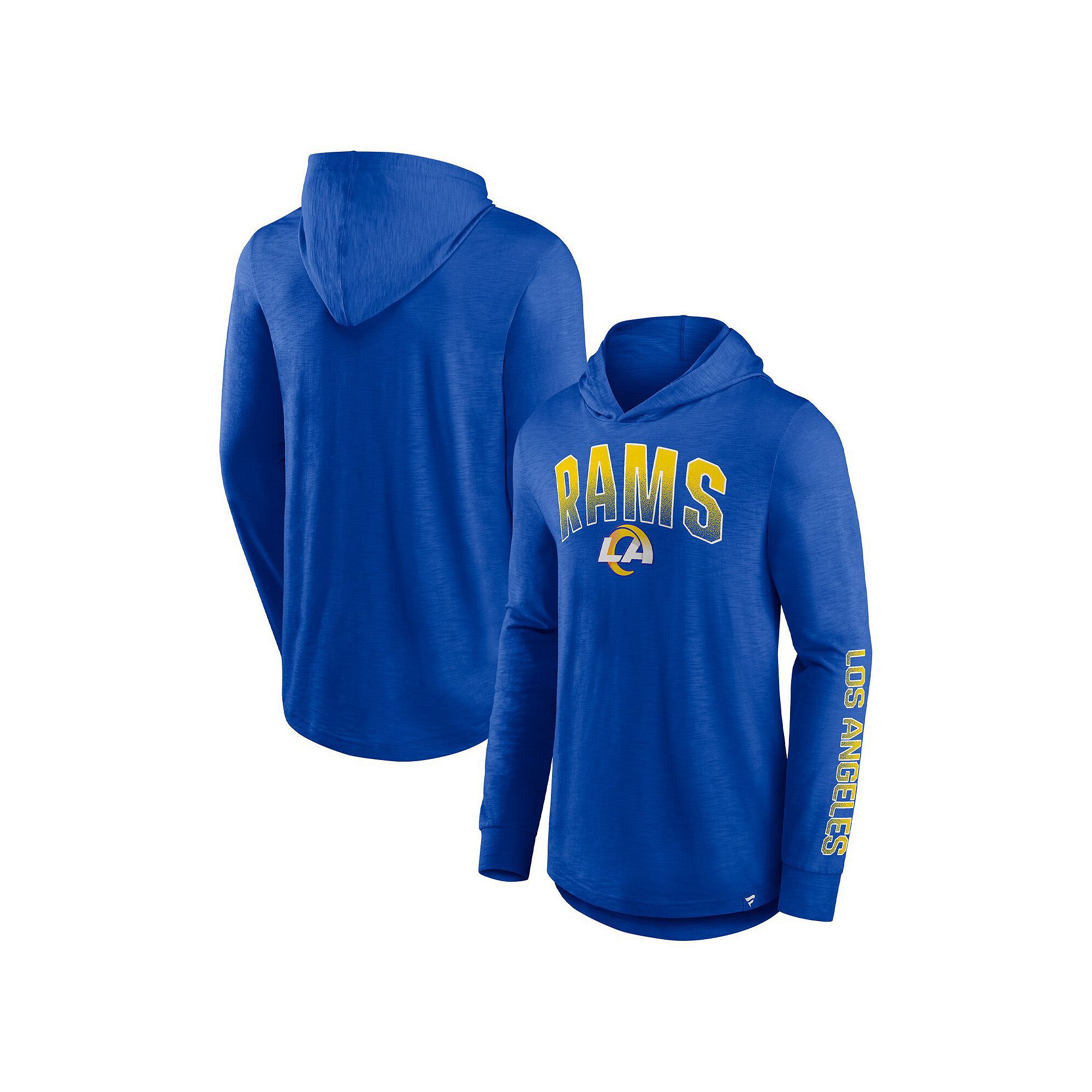 Mens Fanatics Branded Royal Los Angeles Rams Front Runner Long Sleeve Hood