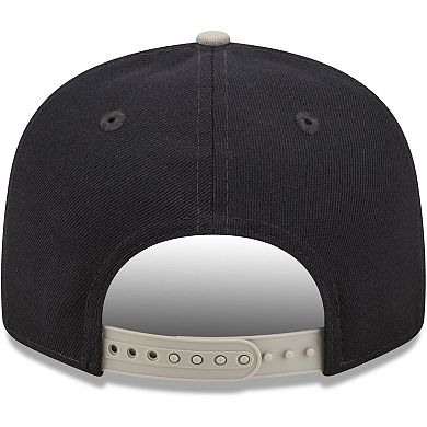 Men's New Era Navy Penn State Nittany Lions Two-Tone Vintage Wave 9FIFTY Snapback Hat