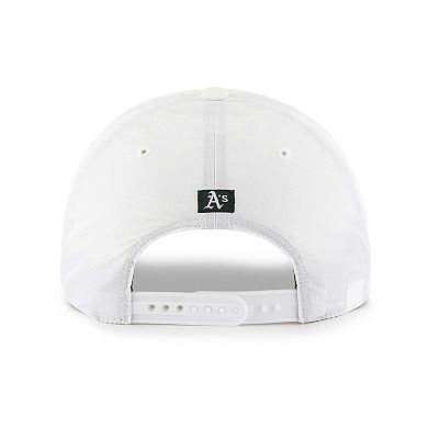 Men's '47 White Oakland Athletics Flag Flutter Hitch Snapback Hat