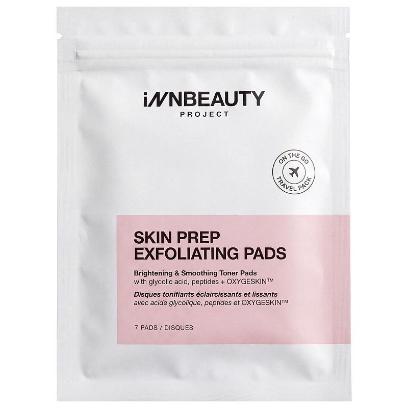 iNNBEAUTY PROJECT Skin Prep Brightening & Exfoliating Toner Pads with Glycolic + Mandelic Acids,