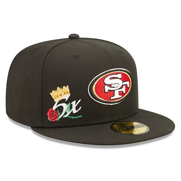 Men's New Era Black San Francisco 49ers Crown 5x Super Bowl