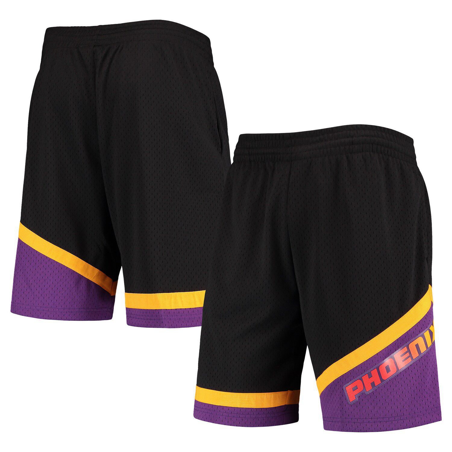 Men's Mitchell & Ness Black Phoenix Suns Big Face 4.0 Fashion Shorts