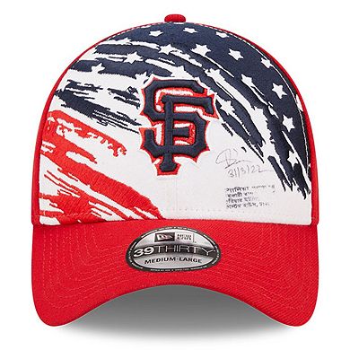 Men's New Era Red San Francisco Giants 2022 4th of July 39THIRTY Flex Hat