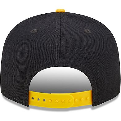 Men's New Era Navy West Virginia Mountaineers Two-Tone Vintage Wave 9FIFTY Snapback Hat
