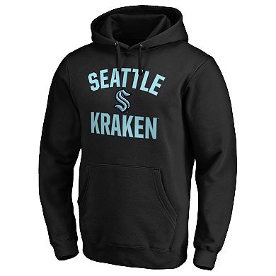 Men's Fanatics Branded Black Seattle Kraken Big & Tall Victory Arch Pullover Hoodie