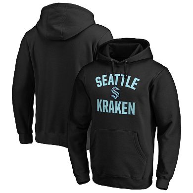 Men's Fanatics Branded Black Seattle Kraken Big & Tall Victory Arch Pullover Hoodie