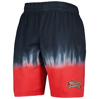 Men's Mitchell & Ness Navy/Red Philadelphia 76ers Hardwood Classic Authentic Shorts
