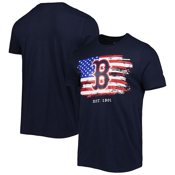 Men's New Era Navy Boston Red Sox 4th of July Jersey T-Shirt