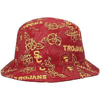 Men's Reyn Spooner Cardinal USC Trojans Floral Bucket Hat