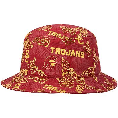 Men's Reyn Spooner Cardinal USC Trojans Floral Bucket Hat