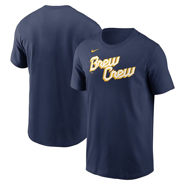 Milwaukee Brewers Nike Women's 2022 City Connect Wordmark T-Shirt - Powder  Blue