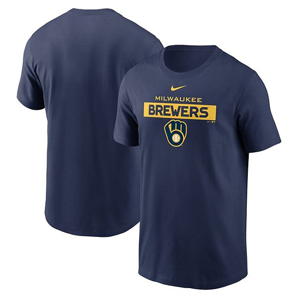 Men's Nike Navy Milwaukee Brewers Team T-Shirt
