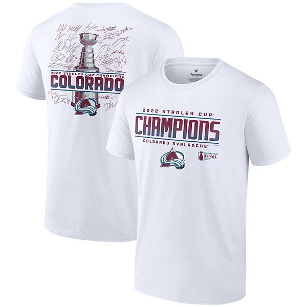 Men's Fanatics Branded White Colorado Avalanche 2022 Stanley Cup ...